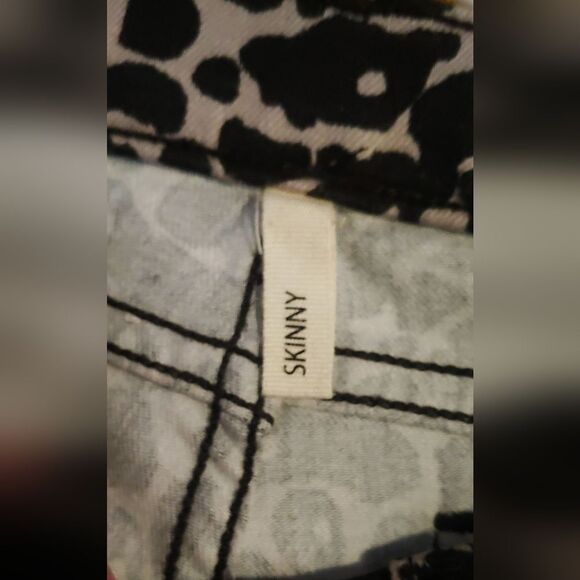 Rag & Bone Animal Print Amoeba Skinny Stretch Denim Jeans Sz 25 - Picture 8 of 11